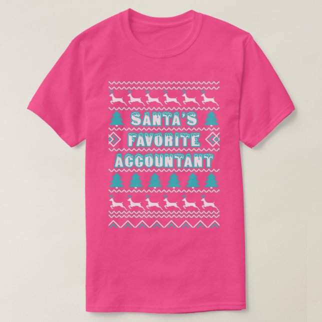 Santas favorite accountant ugly Christmas sweater (Design Front)