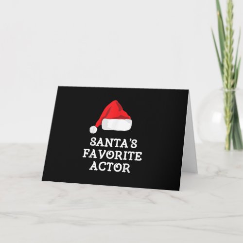 Santas Favorite Actor Christmas Acting Actress Card