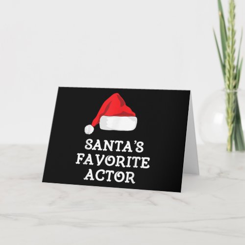 Santas Favorite Actor Christmas Acting Actress Card