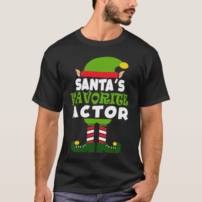 Santa's Favorite Actor Theatre  Christmas Vacation T-Shirt (Front)