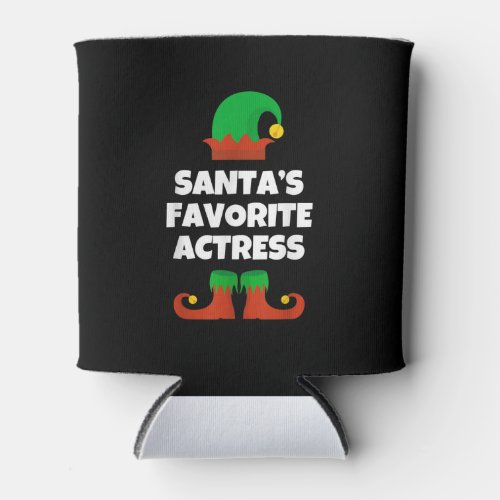 Santas Favorite Actress Christmas Acting Actress Can Cooler