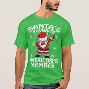 Santas Favorite Americorps Member Christmas T-Shirt