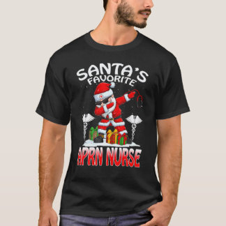 Santa's Favorite Aprn Nurse Christmas Matching Cos T-Shirt