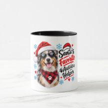 Santa's Favorite Australian Shepherd Christmas Dog