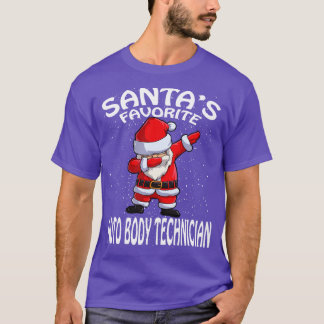 Santas Favorite Auto Body Technician Christmas T-Shirt