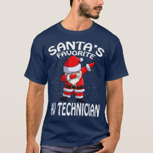 Santas Favorite Av Technician Christmas T-Shirt