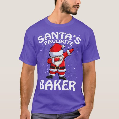 Santas Favorite Baker Christmas T_Shirt