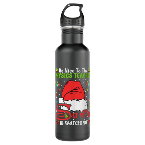 Santas Favorite Baseball Player Christmas Shirt Sp Stainless Steel Water Bottle