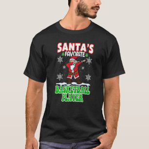 Santa's Favorite Basketball Player Dabbing Santa T-Shirt