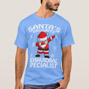 Santas Favorite Behavioral Specialist Christmas T-Shirt