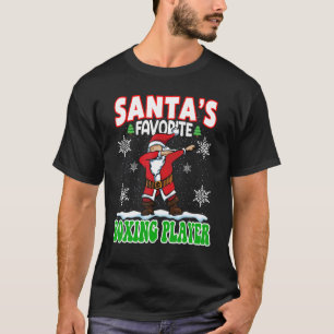 Santa's Favorite Boxing Player   Dabbing Santa X m T-Shirt