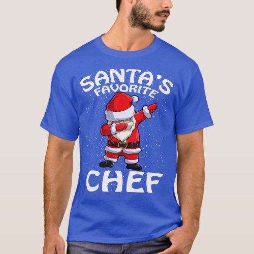 Santas Favorite Chef Christmas T_Shirt