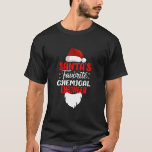 Santa's Favorite Chemical Engineer Christmas Funny T-Shirt
