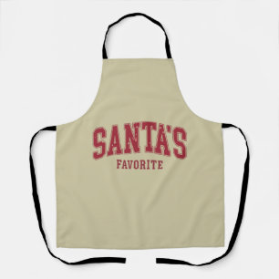 Santas Favorite Christmas Gift Funny Festive Xmas Apron