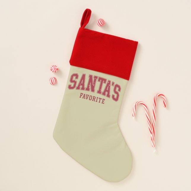 Santas Favorite Christmas Gift Funny Festive Xmas Stocking (Front)