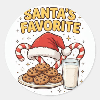Santa's Favorite Christmas Sticker
