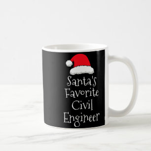 Santas Favorite Civil Engineer - Christmas Funny G Coffee Mug