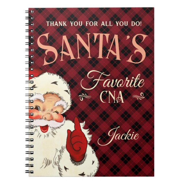 Santa's Favorite CNA Notebook (Front)
