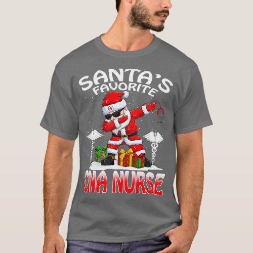 Santas Favorite Cna Nurse Christmas T Shirt