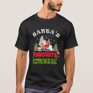 Santa's Favorite Concrete Funny Christmas Vacation T-Shirt