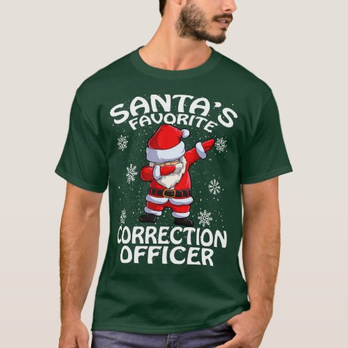 Santas Favorite Correction Officer Christmas T_Shirt