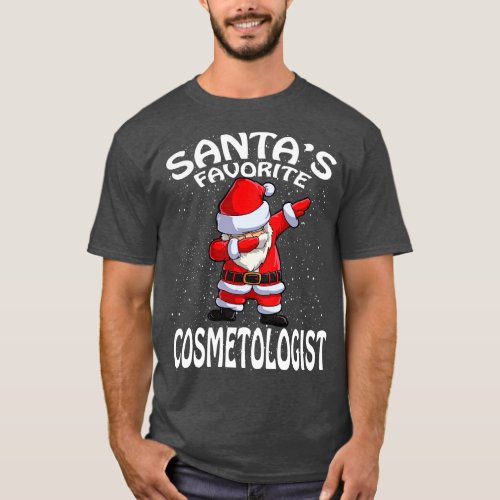 Santas Favorite Cosmetologist Christmas T_Shirt