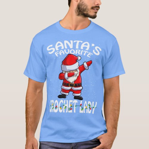 Santas Favorite Crochet Lady Christmas T_Shirt