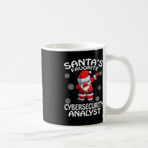 Santa's Favorite Cyber Security Analyst Christmas Coffee Mug