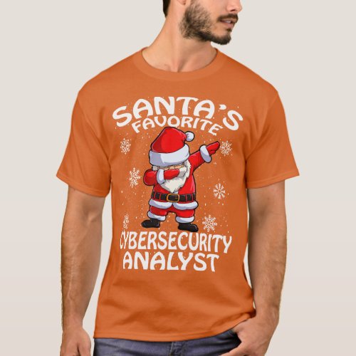 Santas Favorite Cybersecurity Analyst Christmas T_Shirt