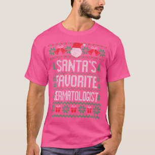 Santa'S Favorite Dermatologist Funny Knitted Chris T-Shirt