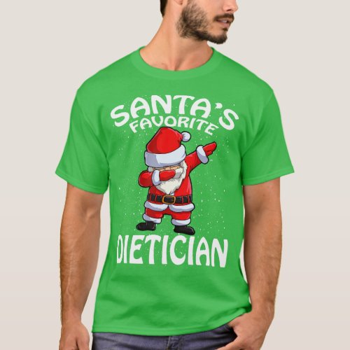 Santas Favorite Dietician Christmas T_Shirt