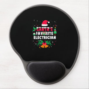Santas Favorite Electrician Christmas Xmas Gift Gel Mouse Pad