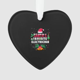 Santas Favorite Electrician Christmas Xmas Gift Ornament