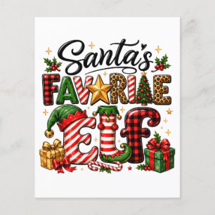 Santa's Favorite Elf Christmas Flyer