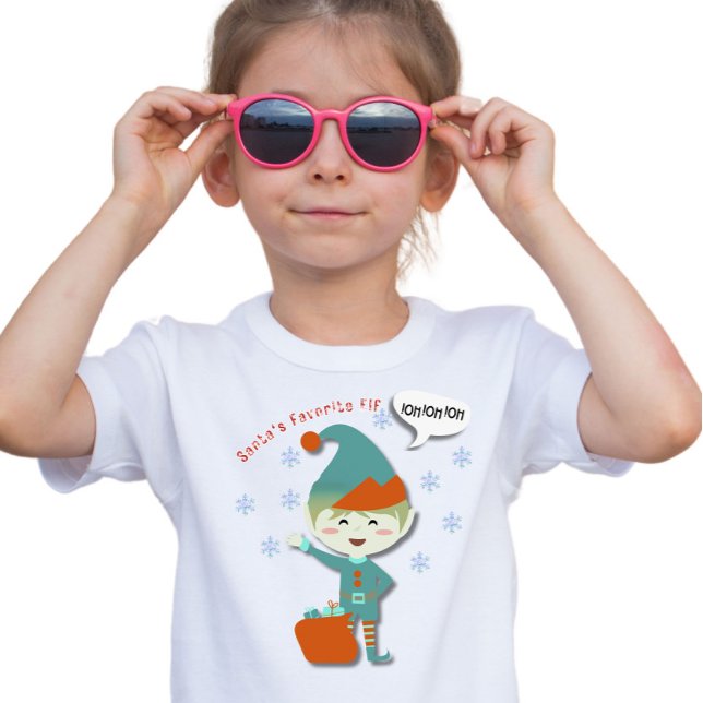 "Santa's Favorite Elf" Christmas  T-Shirt (Creator Uploaded)
