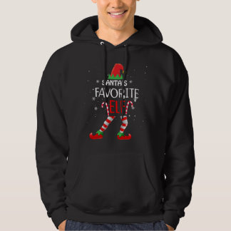 Santa's Favorite Elf Matching Family Christmas Hoodie