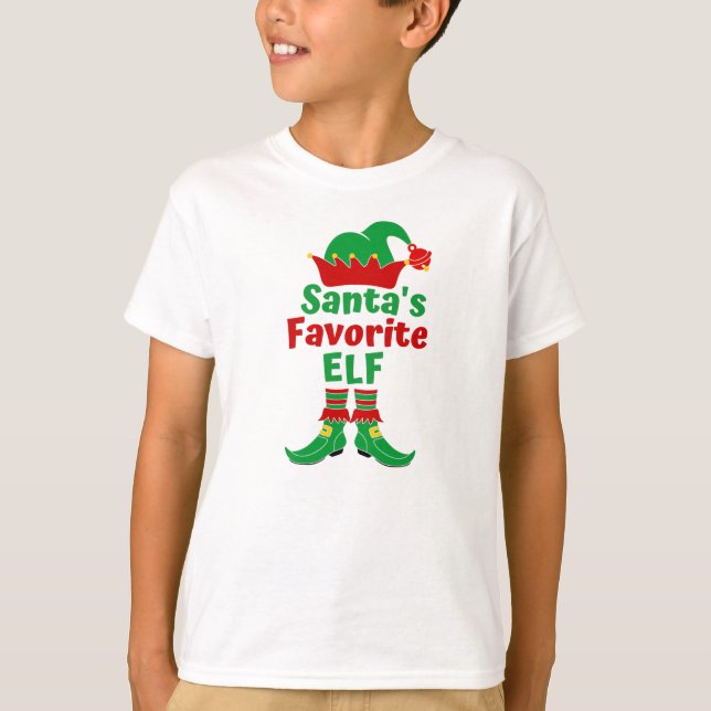 Santa's Favorite Elf T-Shirt (Front)