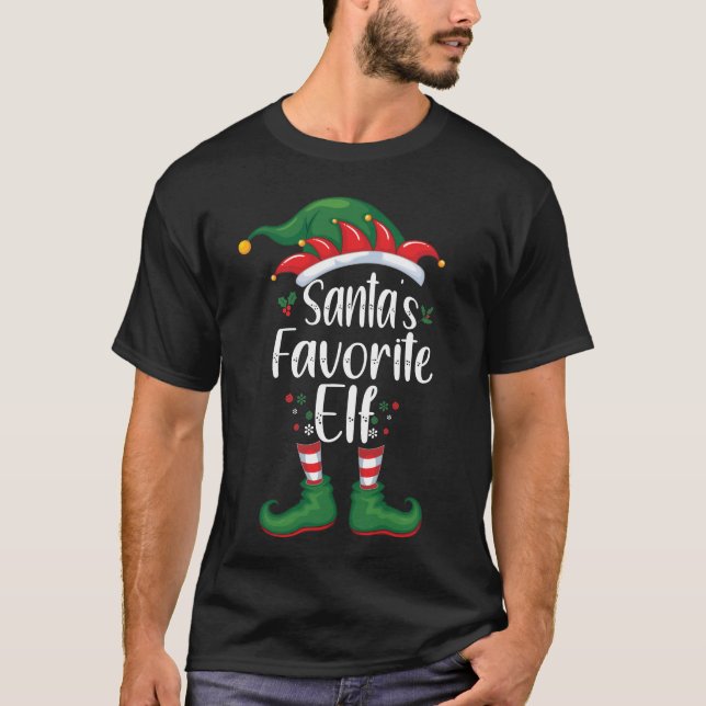 Santa's Favorite Elf T-Shirt (Front)