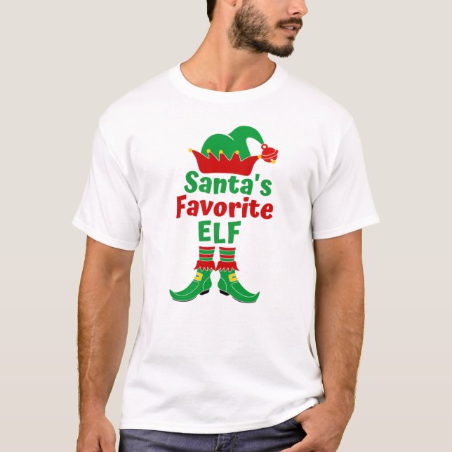 Santa's Favorite Elf T-Shirt (Front)