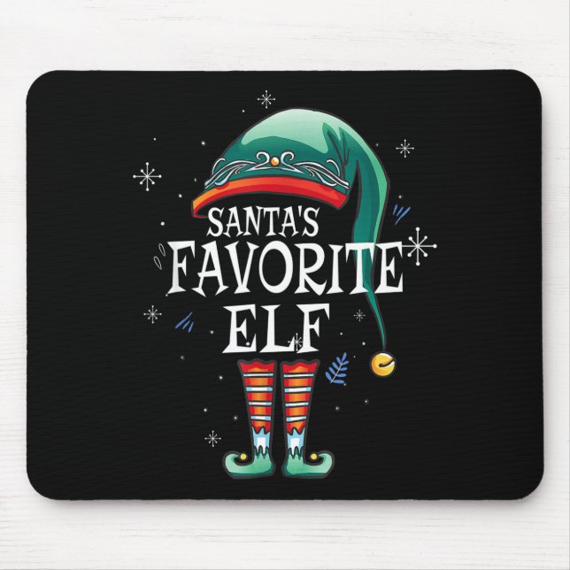 Santa's Favorite Elf The Matching Elf Family For C Mouse Pad (Front)