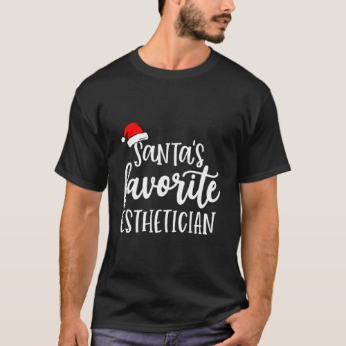 SantaS Favorite Esthetician T_Shirt