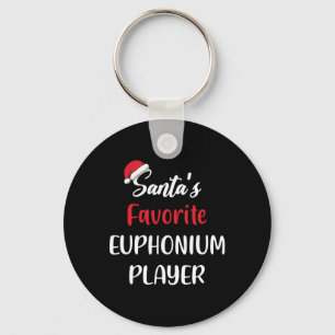 Santas Favorite Euphonium Player Gift Christmas Eu Keychain