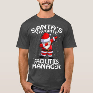 Santas Favorite Facilities Manager Christmas T-Shirt