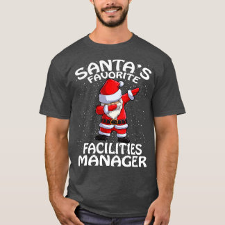 Santas Favorite Facilities Manager Christmas T-Shirt