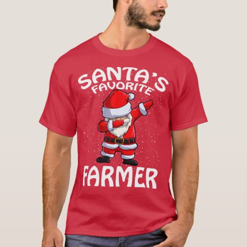 Santas Favorite Farmer Christmas T_Shirt