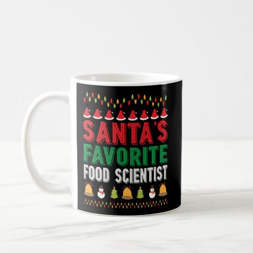 SantaS Favorite Food Scientist Christmas Ornament Coffee Mug