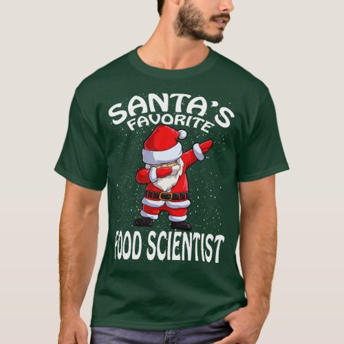 Santas Favorite Food Scientist Christmas T_Shirt