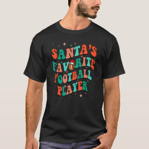 Santa's Favorite Football Player Men Apparel Chris T-Shirt