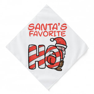 Santas Favorite Funny Naughty Adult Christmas Xmas Bandana