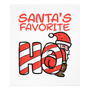 Santas Favorite Funny Naughty Adult Christmas Xmas Photo Print